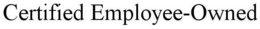 CERTIFIED EMPLOYEE-OWNED trademark