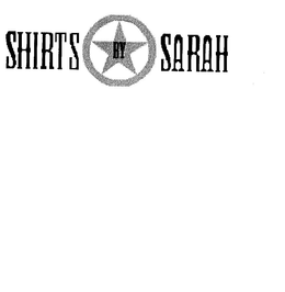 SHIRTS BY SARAH trademark