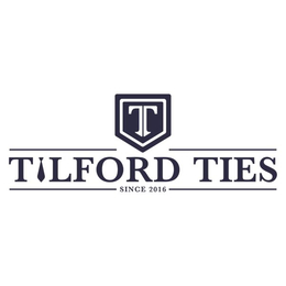 T TILFORD TIES SINCE 2016 trademark