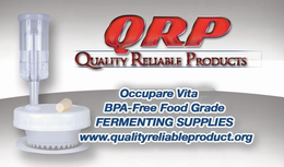 QRP QUALITY RELIABLE PRODUCTS OCCUPARE VITA BPA-FREE FOOD GRADE FERMENTING SUPPLIES WWW.QUALITYRELIABLEPRODUCT.ORG trademark