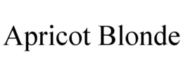 APRICOT BLONDE trademark