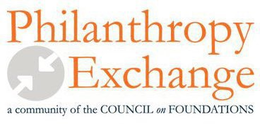 PHILANTHROPY EXCHANGE A COMMUNITY OF THE COUNCIL ON FOUNDATIONS trademark