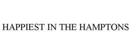 HAPPIEST IN THE HAMPTONS trademark