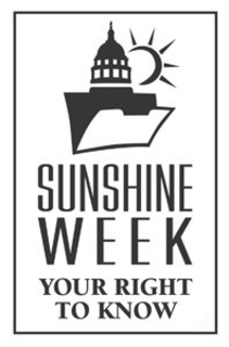 SUNSHINE WEEK YOUR RIGHT TO KNOW trademark