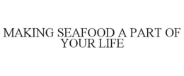 MAKING SEAFOOD A PART OF YOUR LIFE trademark