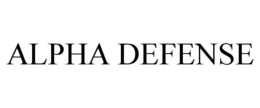 ALPHA DEFENSE trademark