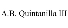 A.B. QUINTANILLA III trademark