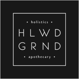 · HOLISTICS · HLWD GRND · APOTHECARY · trademark