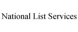 NATIONAL LIST SERVICES trademark