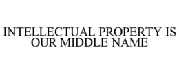 INTELLECTUAL PROPERTY IS OUR MIDDLE NAME trademark