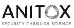 ANITOX SECURITY THROUGH SCIENCE trademark