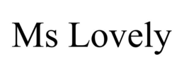 MS LOVELY trademark