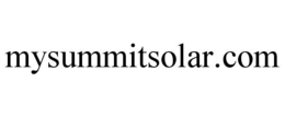 MYSUMMITSOLAR.COM trademark