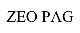 ZEO PAG trademark