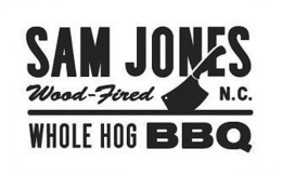 SAM JONES WOOD-FIRED N.C. WHOLE HOG BBQ trademark
