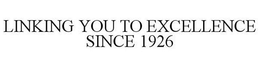 LINKING YOU TO EXCELLENCE SINCE 1926 trademark