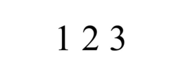 1 2 3 trademark