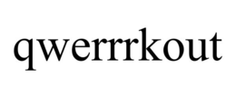 QWERRRKOUT trademark