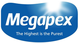 MEGAPEX THE HIGHEST IS THE PUREST trademark