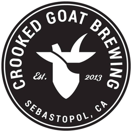 CROOKED GOAT BREWING EST 2013 SEBASTOPOL, CA trademark