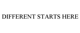 DIFFERENT STARTS HERE trademark