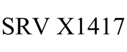 SRV X1417 trademark