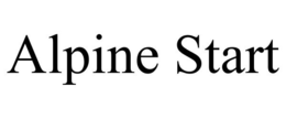 ALPINE START trademark
