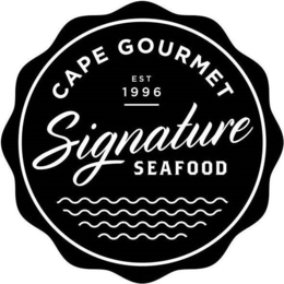CAPE GOURMET, EST 1996 SIGNATURE SEAFOOD trademark