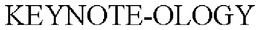 KEYNOTE-OLOGY trademark