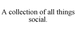 A COLLECTION OF ALL THINGS SOCIAL. trademark