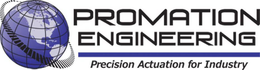 PROMATION ENGINEERING PRECISION ACTUATION FOR INDUSTRY trademark