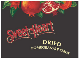 SWEETHEART DRIED POMEGRANATE SEEDS trademark