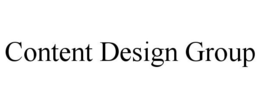 CONTENT DESIGN GROUP trademark