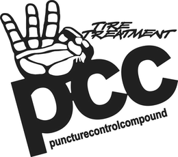 PCC TIRE TREATMENT PUNCTURECONTROLCOMPOUND trademark