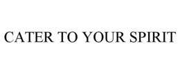CATER TO YOUR SPIRIT trademark