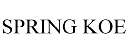 SPRING KOE trademark