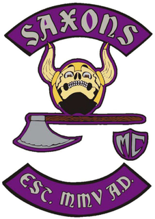 SAXONS MC EST. MMV A.D. trademark