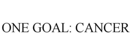 ONE GOAL: CANCER trademark