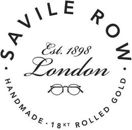 SAVILE ROW HANDMADE 18KT ROLLED GOLD EST. 1898 LONDON trademark