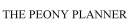THE PEONY PLANNER trademark