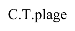 C.T.PLAGE trademark