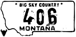 BIG SKY COUNTRY 406 MONTANA trademark