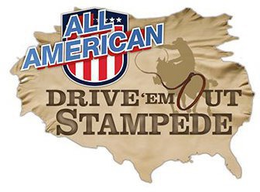 ALL AMERICAN DRIVE 'EM OUT STAMPEDE trademark