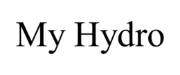 MY HYDRO trademark