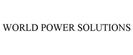 WORLD POWER SOLUTIONS trademark