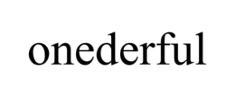 ONEDERFUL trademark