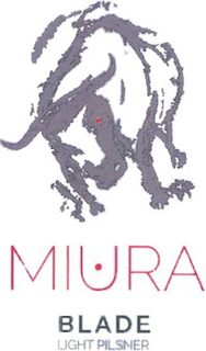 MIURA BLADE LIGHT PILSNER trademark