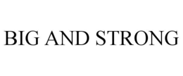 BIG AND STRONG trademark