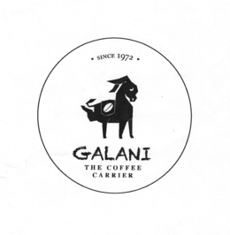 SINCE 1972 GALANI THE COFFEE CARRIER trademark