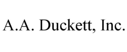 A.A. DUCKETT, INC. trademark